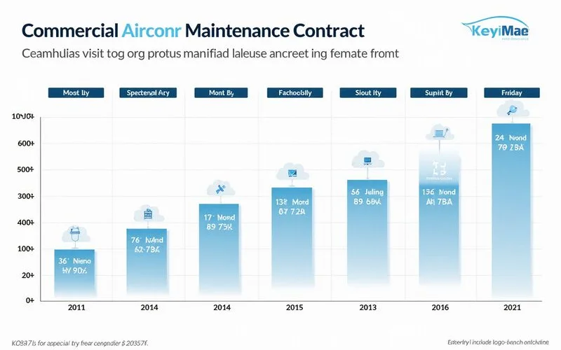 Example maintenance contract schedule across the year