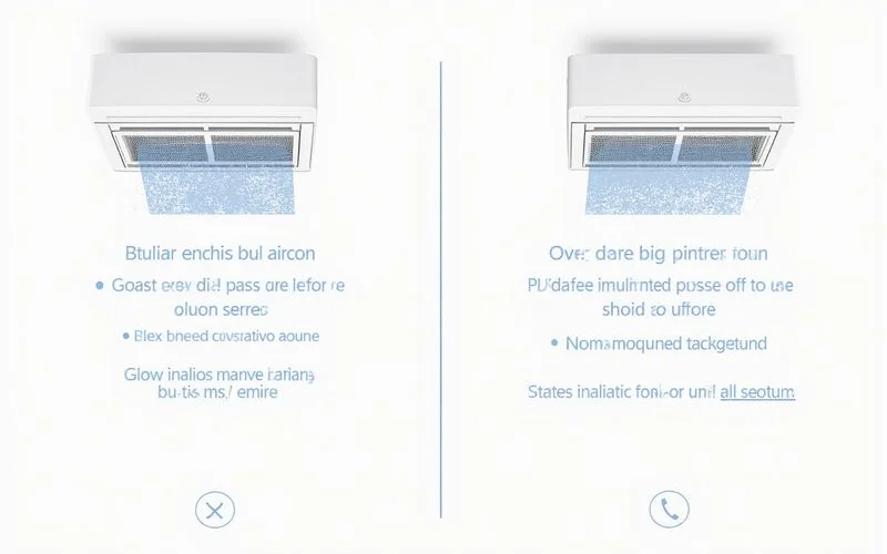 Comparison of cassette and wall-mounted aircon service requirements