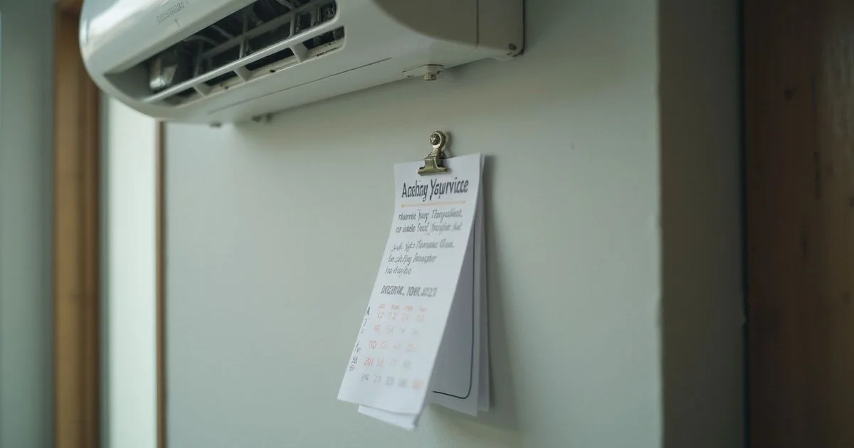 Quarterly aircon service schedule planned for a home in humid Cheras